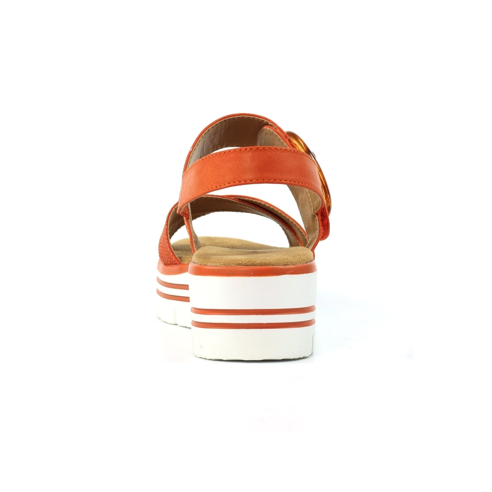 Elise | Chunky Platform Sandal | Orange