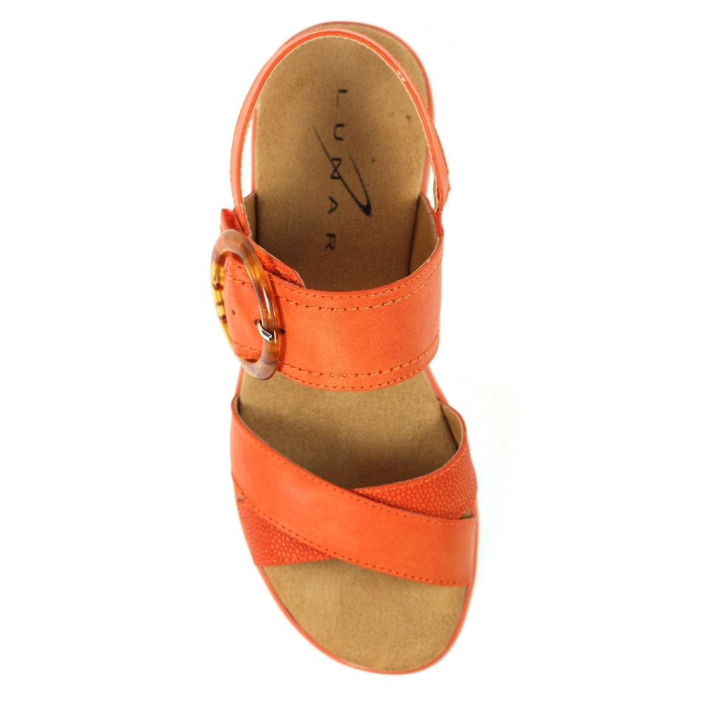 Elise | Chunky Platform Sandal | Orange