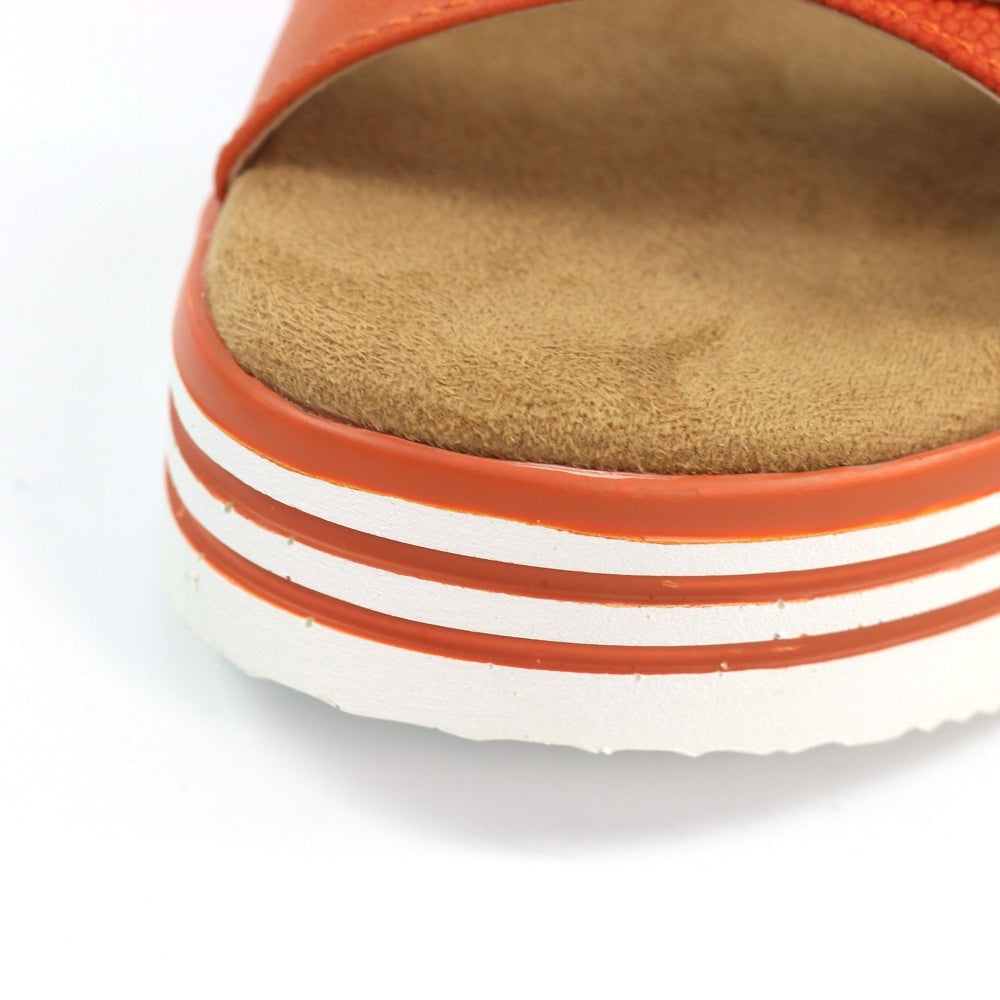 Elise | Chunky Platform Sandal | Orange