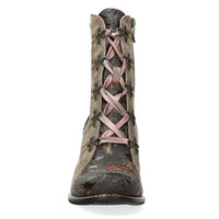 Laura Vita | Evcao 01 Heeled Lace Up Boot | Souris (Mouse)