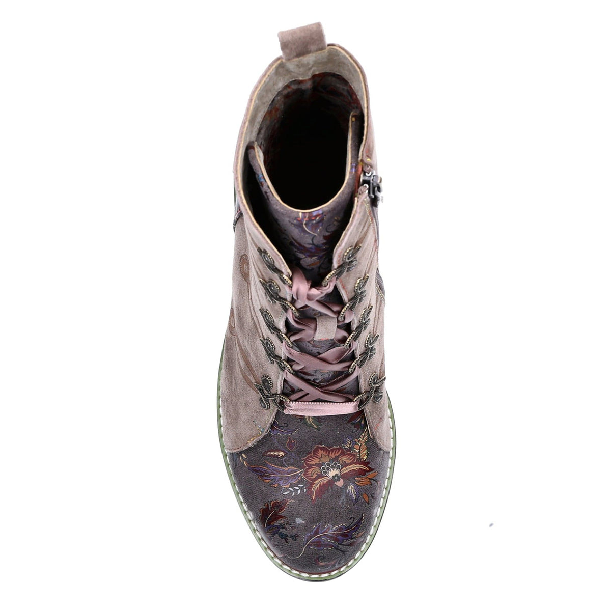 Laura Vita | Evcao 01 Heeled Lace Up Boot | Souris (Mouse)