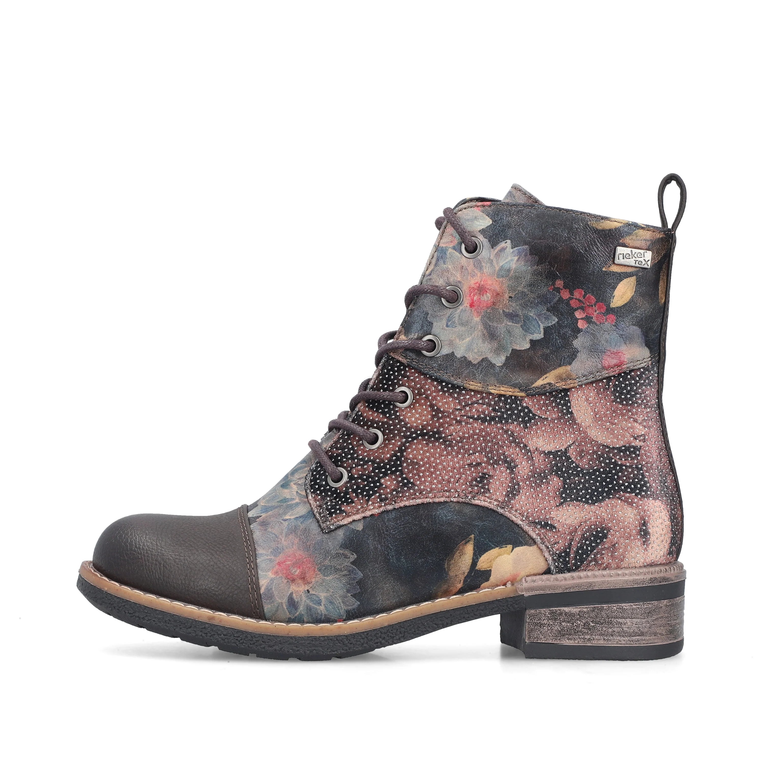 Rieker |94611-91 | Ankle Boot | Black Floral