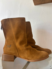 Felmini | Suede Slouch Western Boot | Sand