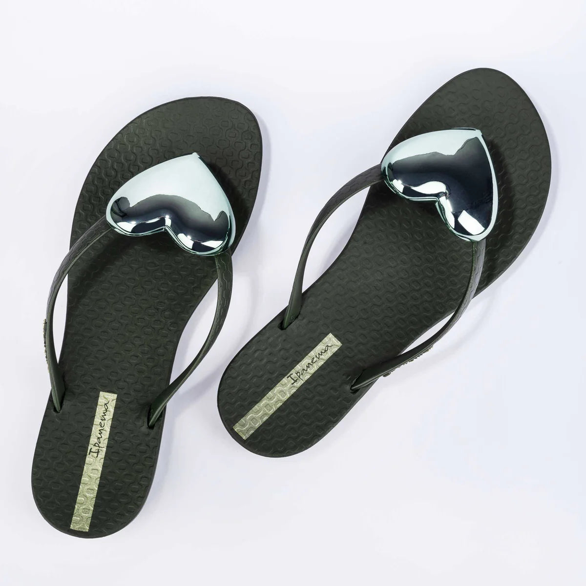 Maxi Heart Fashion Flip Flop | Green