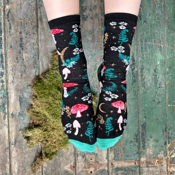 Forage Black Socks