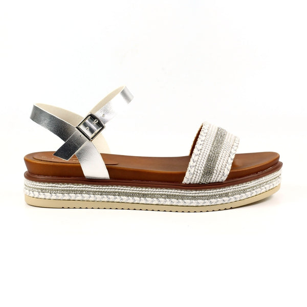 Frazer Embellished Sandal | Silver