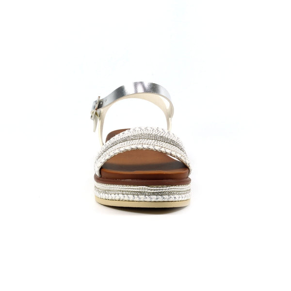 Frazer Embellished Sandal | Silver