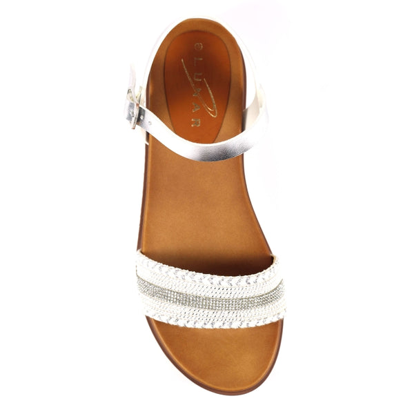 Frazer Embellished Sandal | Silver