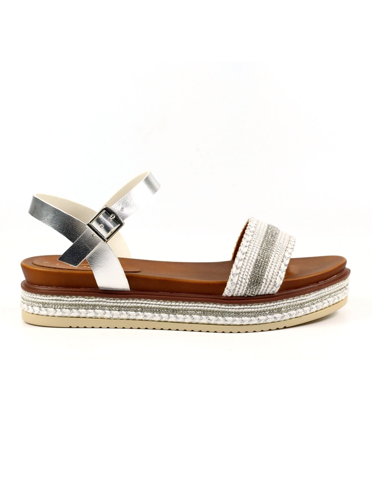 Frazer Embellished Sandal | Silver