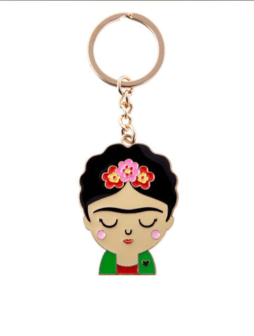 Frida Kahlo Enamel Keyring