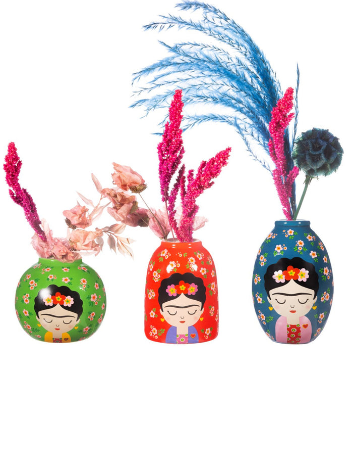 Floral Frida Vases - Set of 3