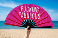 Fucking Fabulous Holographic XL Fan