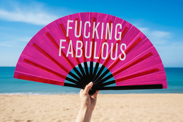 Fucking Fabulous Holographic XL Fan