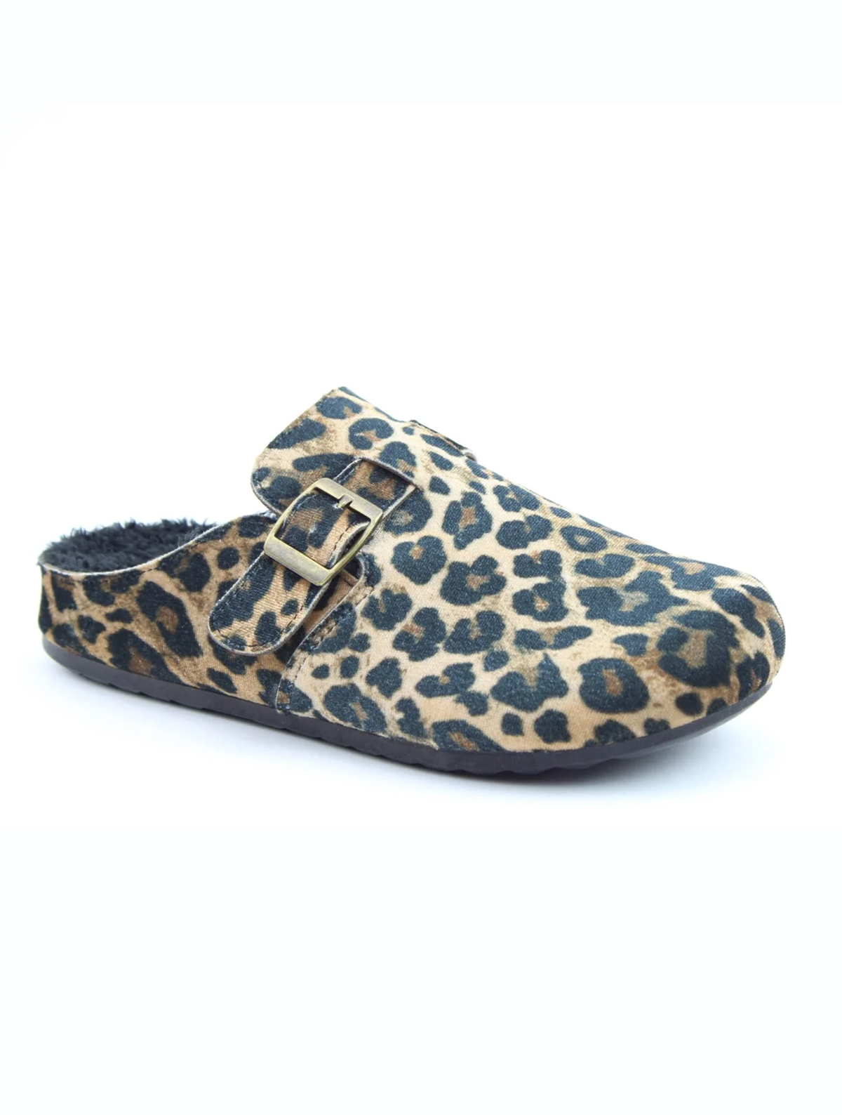 Heavenly Feet | Pixie Leopard Velour Slipper
