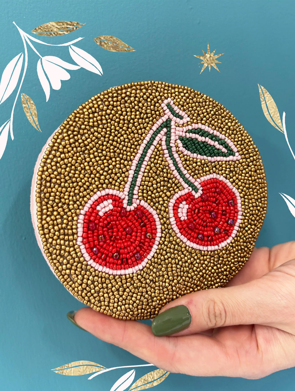 Inked Cherry Coin Purse