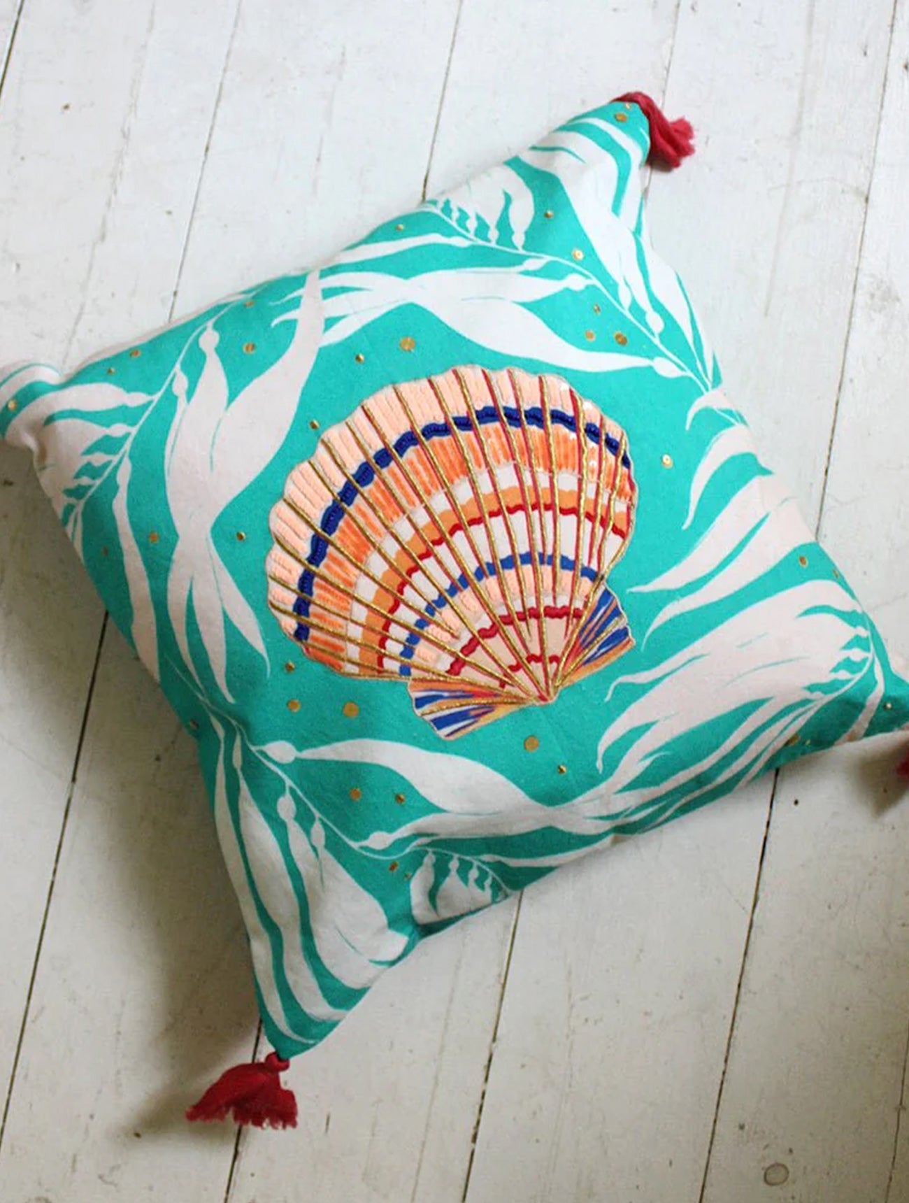 Coral Shell Cushion