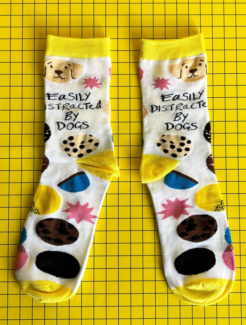 Small Talk 'Distracted By Dogs' Socks