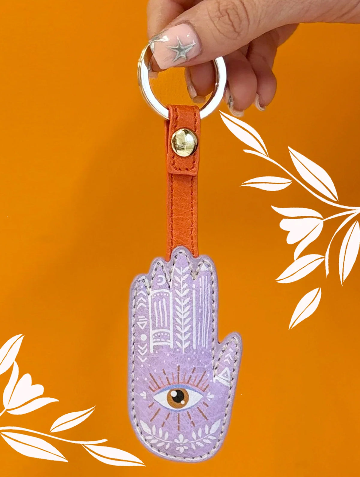 Inked Hand Keyring