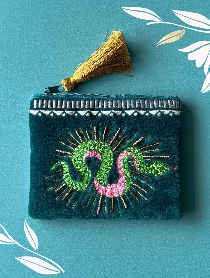 Inked Snake Pouch