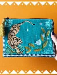 Inked Tiger Pouch