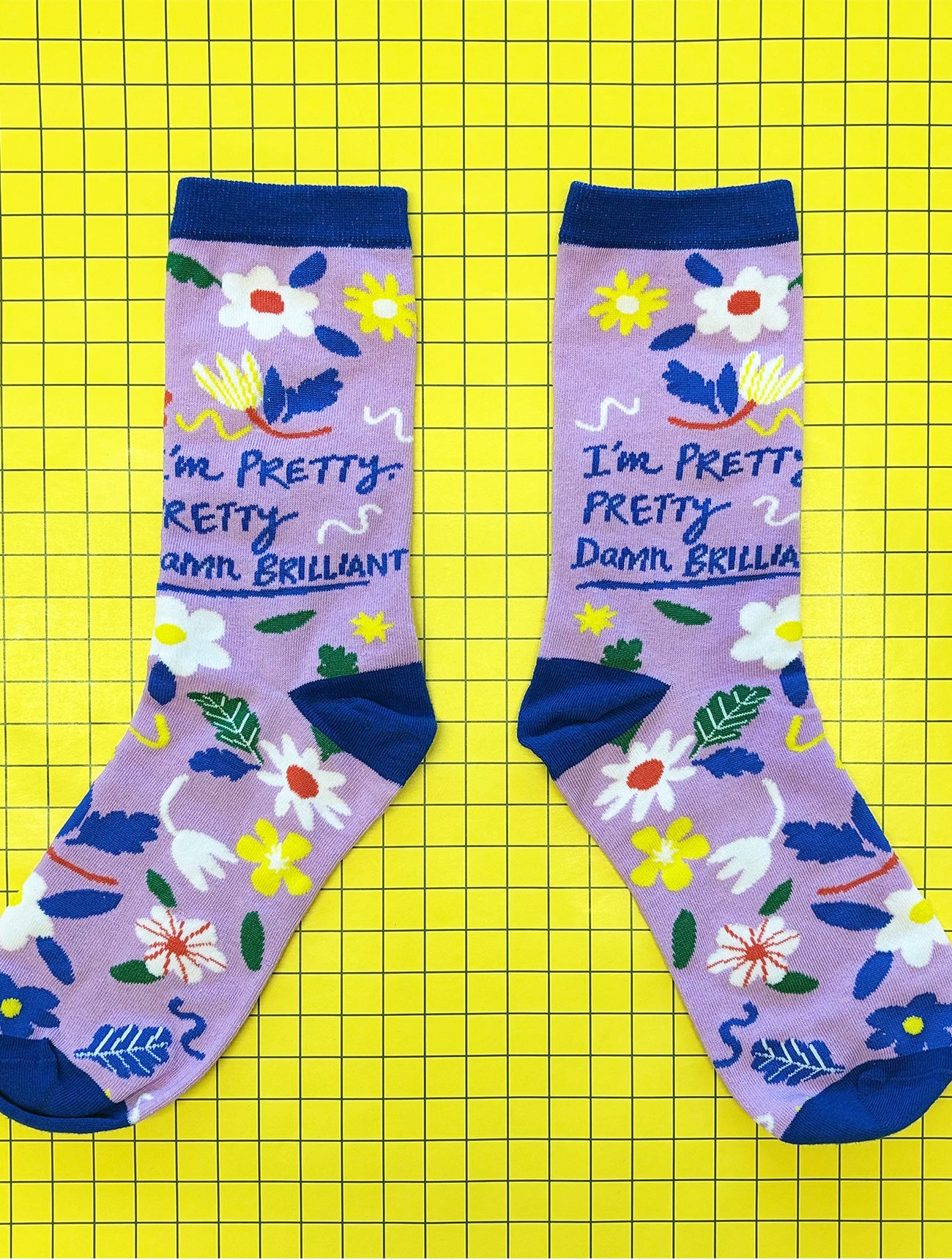 Small Talk 'I'm Pretty Damn Brilliant' Socks