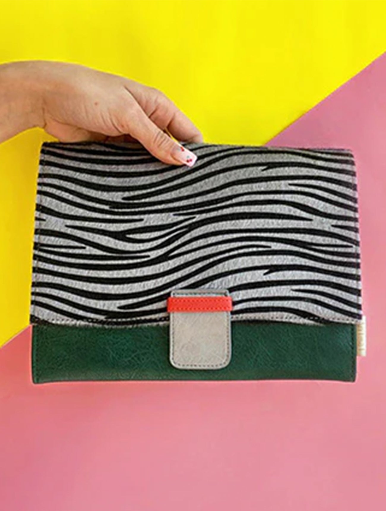 Animal Print Zebra Travel Wallet