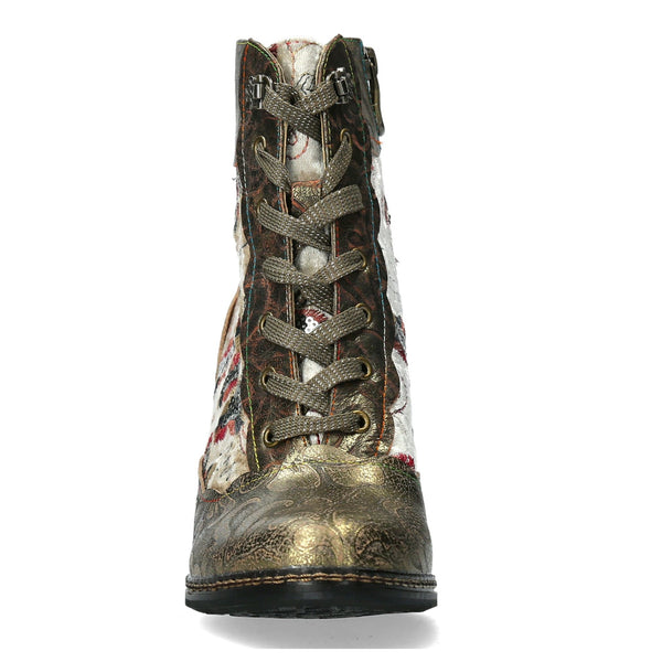 Laura Vita | Idano 06 Heeled Boot | Gold Multi
