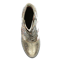 Laura Vita | Idano 06 Heeled Boot | Gold Multi