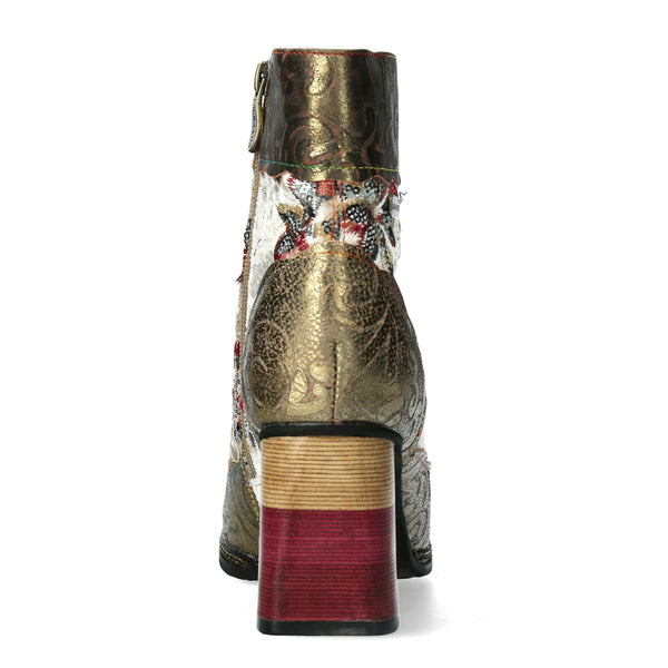 Laura Vita | Idano 06 Heeled Boot | Gold Multi