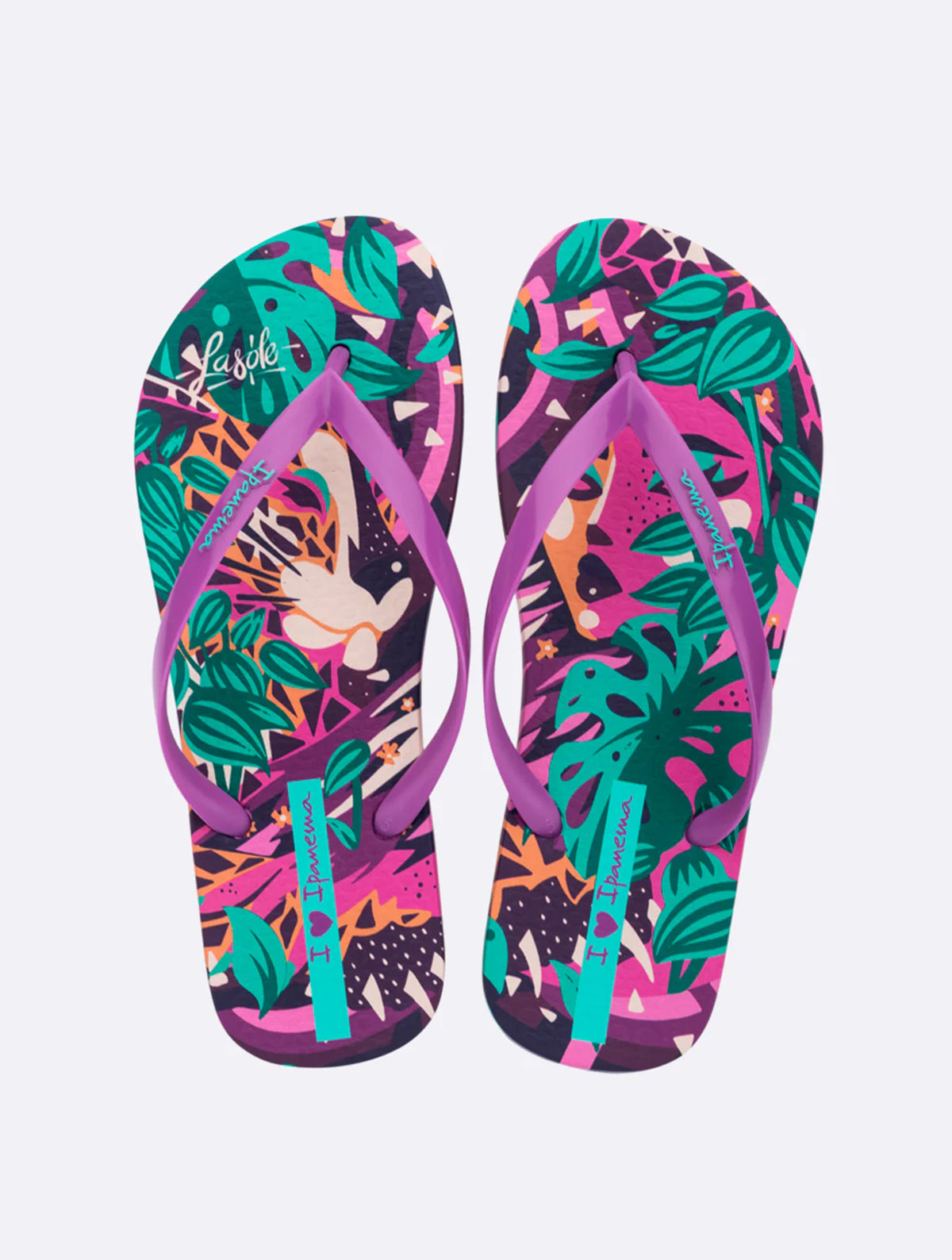 Graffiti Design Flip Flops | Purple