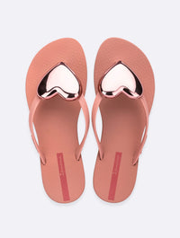 Maxi Heart Fashion Flip Flop | Light Pink/Rose