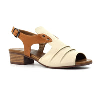 Lunar|Jaden Beige Leather Sandal