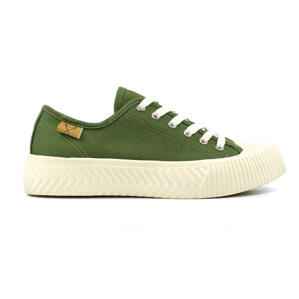 Jayne II | Canvas Lightweight Trainer | Khaki