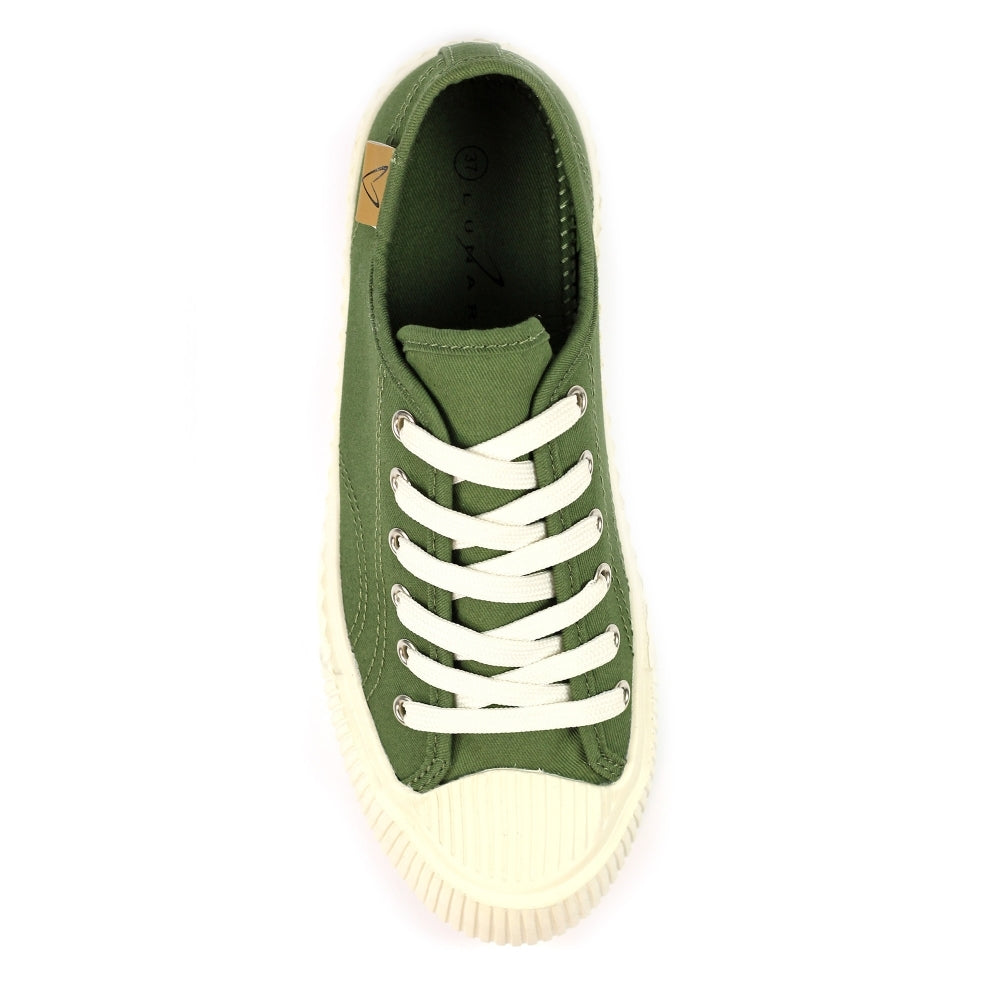Jayne II | Canvas Lightweight Trainer | Khaki