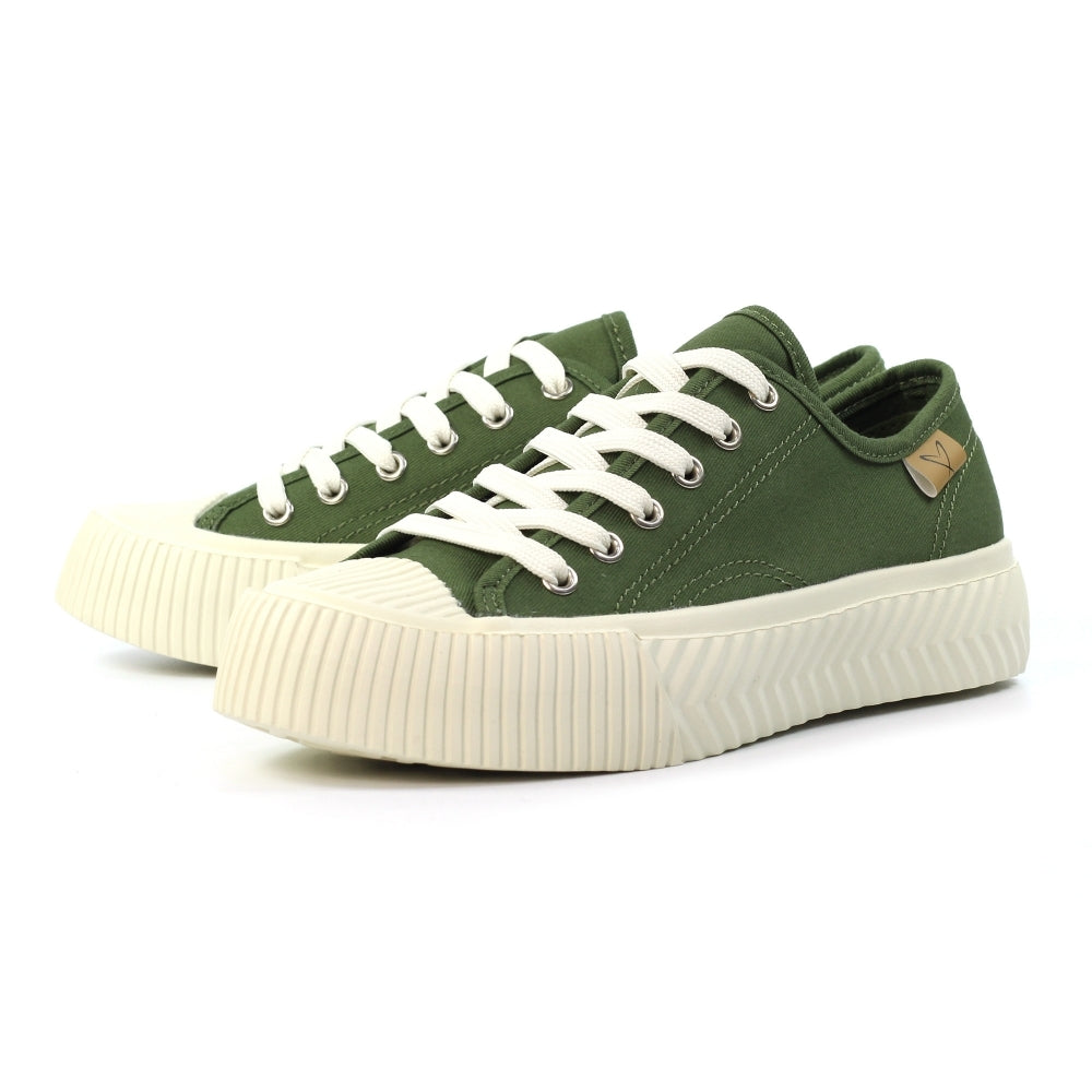 Jayne II | Canvas Lightweight Trainer | Khaki