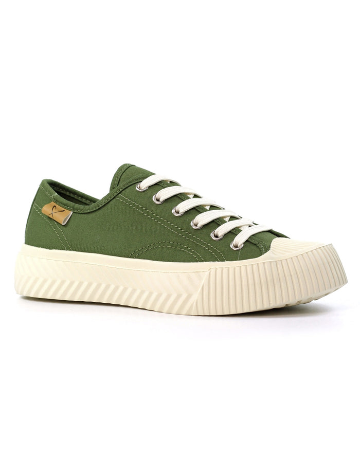 Jayne II | Canvas Lightweight Trainer | Khaki