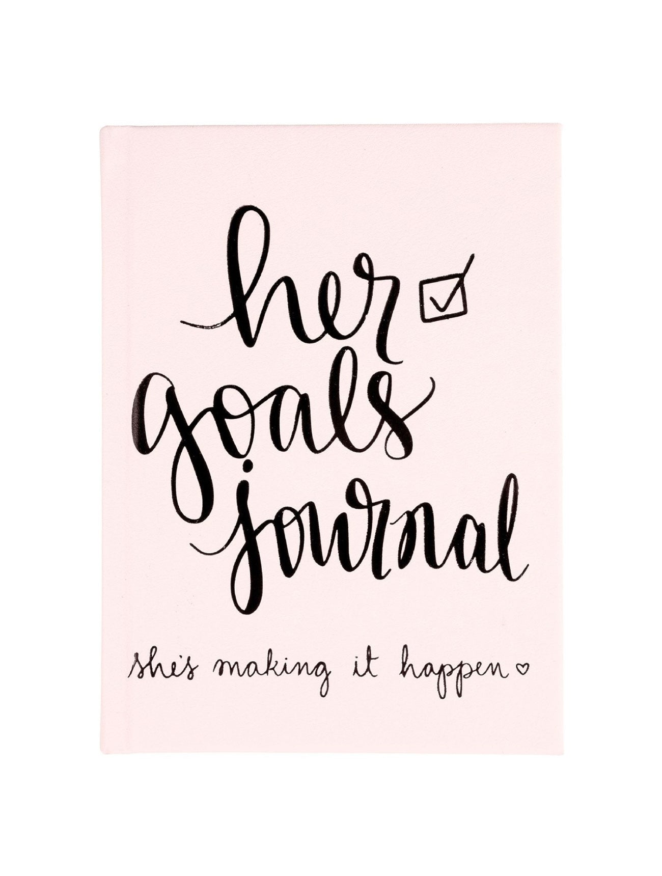 Eccolo | Her Goals Guided Hardcover Journal | Pink