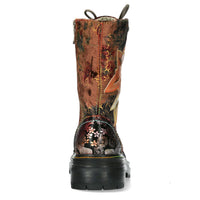 Laura Vita | Kandyo 83 Chunky Lace Up Boot | Brown Multi