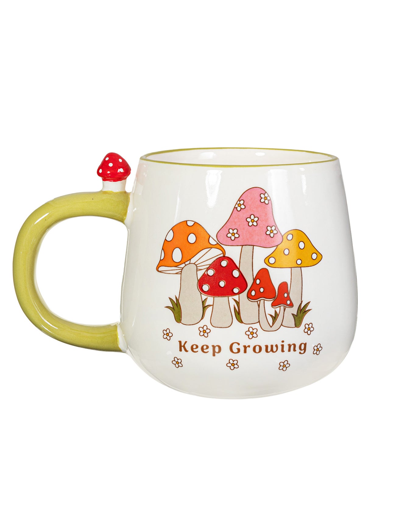 Retro "Keep Growing" Mug