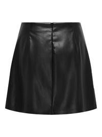 Onlelina Short Faux Leather Skirt | Black