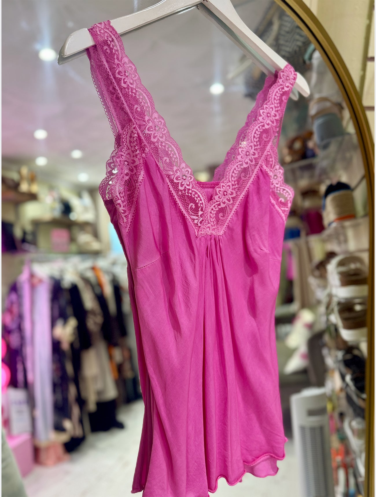 Pink lace boutique shop