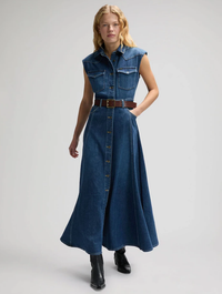 Lee Western Denim Maxi Dress | Blue