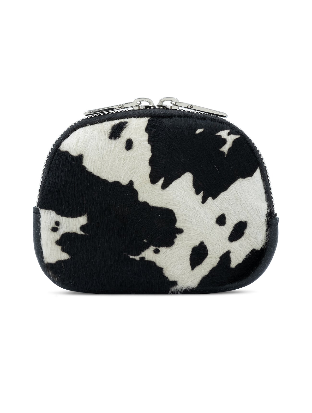 Animal Print Leather Zip Purse Cow Print Pink Flamingo Boutique Kent