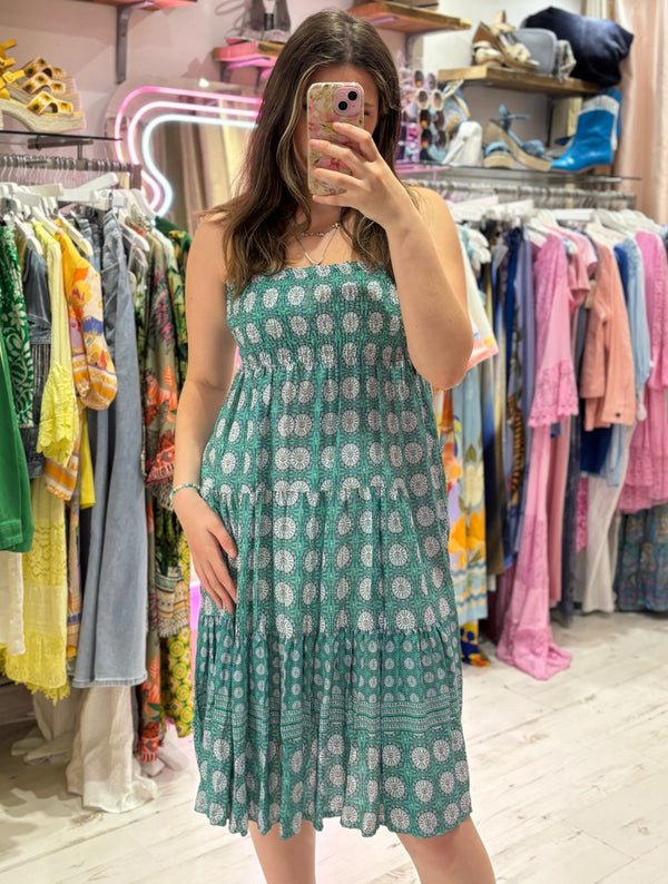 Louisa Printed 2-in-1 Dress and Skirt | Jade Boho Print