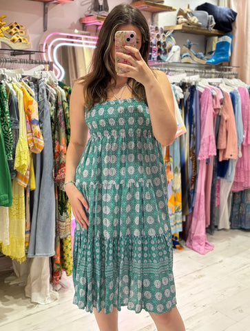 Louisa Printed 2-in-1 Dress and Skirt | Jade Boho Print