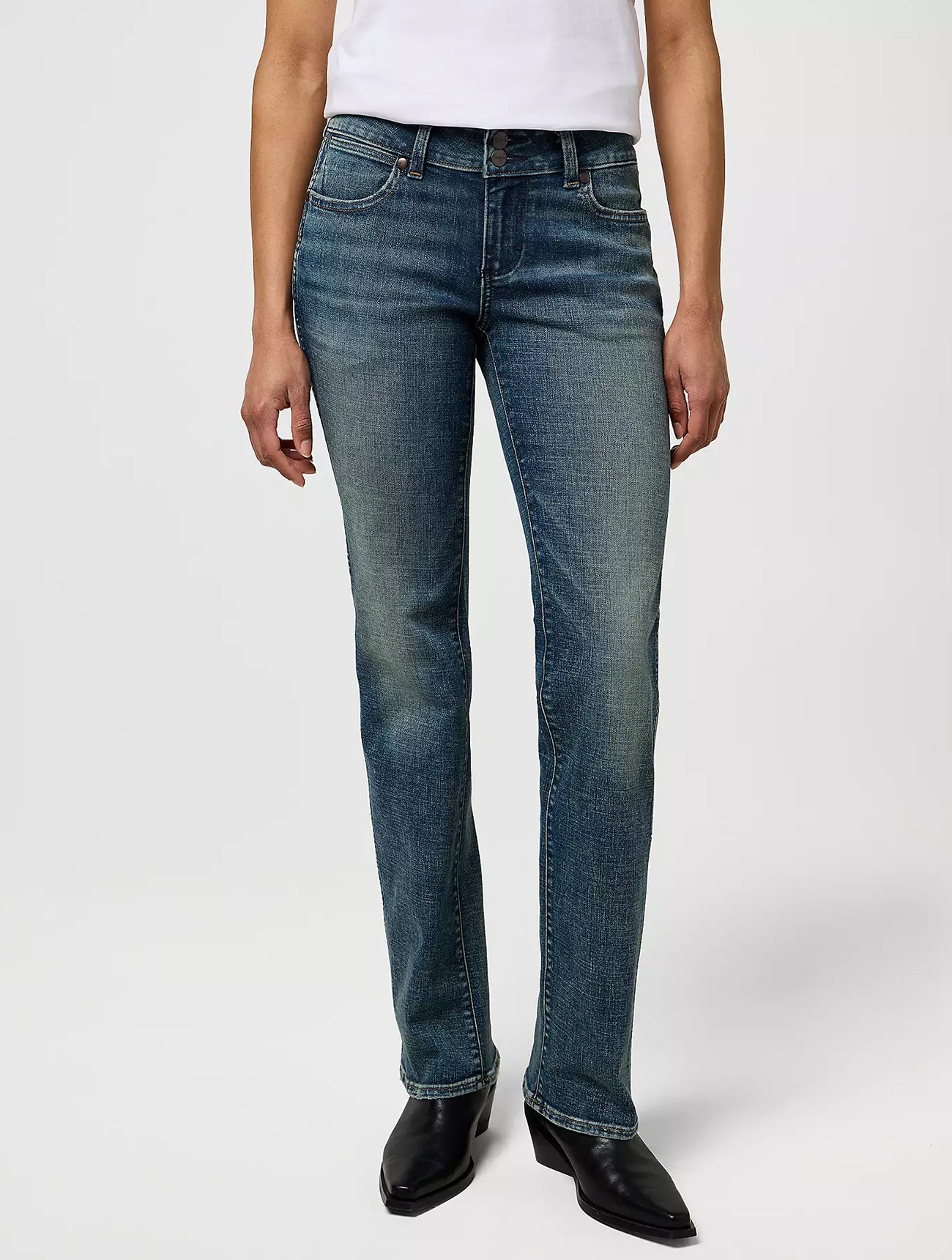 Low Rise Bold Boot Jean | Summit Shade