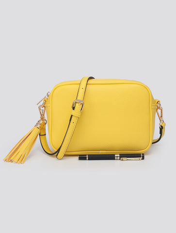 Cross Body Lozenge Bag | Bright Yellow
