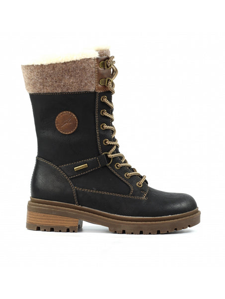 Lunar | Cambridge Ice Grip Waterproof Boot | Black