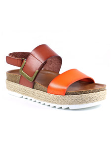 Deanna II Flatform Sandal | Orange