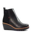 Lunar | Pixie Wedge Ankle Boot | Black